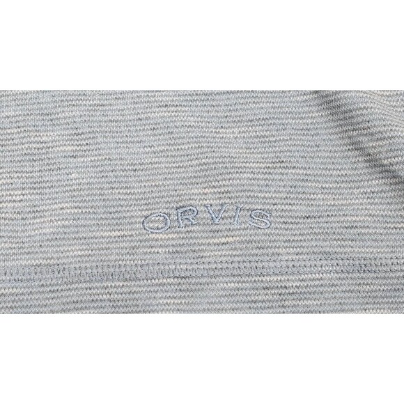 Orvis Mens Pullover Crewneck Shirt Long Sleeve Outdoor Casual Normcore Blue Sz M - Picture 9 of 13